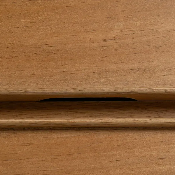 Sivupöytä MARIGNI Musta Luonnollinen Rauta Puu MDF 160 x 42,5 x 79 cm