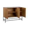 Bufete MARIGNI Melns Dabisks Dzelzs Koks MDF 121,5 x 42,5 x 93,5 cm