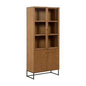 Esittelyteline MARIGNI Musta Luonnollinen Kristalli Rauta Puu MDF 84,5 x 42,5 x 198 cm