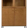 Esittelyteline MARIGNI Musta Luonnollinen Kristalli Rauta Puu MDF 84,5 x 42,5 x 198 cm