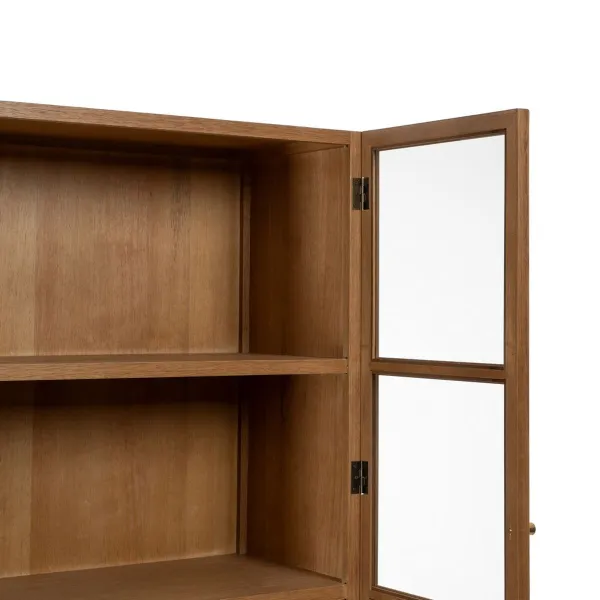 Esittelyteline MARIGNI Musta Luonnollinen Kristalli Rauta Puu MDF 84,5 x 42,5 x 198 cm