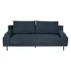 3-Seater Sofa Blue Wood 216 x 86 x 90 cm