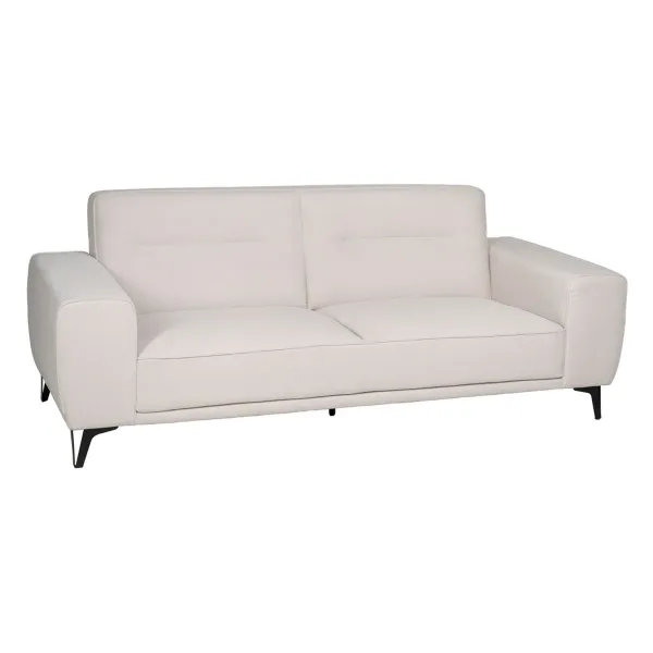 3 vietų sofa Kreminė Medžio 220 x 87 x 85 cm
