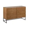 Lipasto MARIGNI Musta Luonnollinen Rauta Puu MDF 118 x 42 x 77 cm