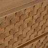 Lipasto MARIGNI Musta Luonnollinen Rauta Puu MDF 118 x 42 x 77 cm