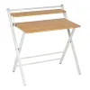 Письменный стол Белый Натуральный Железо Деревянный MDF 87 x 56 x 87 cm