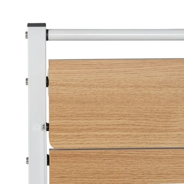 Письменный стол Белый Натуральный Железо Деревянный MDF 87 x 56 x 87 cm