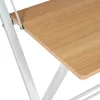Rašomasis stalas Balta Natūralus Geležis Medžio MDF 87 x 56 x 87 cm