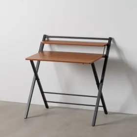 Rašomasis stalas Ruda Juoda Geležis Medžio MDF 87 x 56 x 87 cm