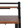 Pöytä Ruskea Musta Rauta Puu MDF 87 x 56 x 87 cm