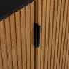 Indauja ORLEANS Juoda Natūralus Geležis Medžio MDF 204 x 40 x 81,5 cm