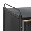 Displejaj stends BRICK Melns Bronza Stikls Dzelzs 58 x 40 x 120 cm