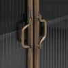 Displejaj stends BRICK Melns Bronza Stikls Dzelzs 58 x 40 x 120 cm