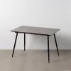 Expandable table Black Grey Iron 120 x 80 x 75 cm