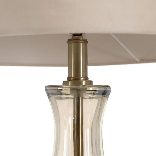 Pöytälamppu Kullattu Polyesteri Metalli Kristalli 60 W 220-240 V 39 x 39 x 89 cm