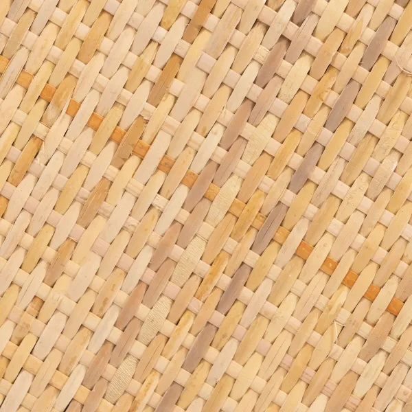 Centrālais galds Melns Dabisks Stikls Dzelzs Rotangpalma 97,5 x 34 x 35 cm (3 gb.)