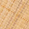 Centrālais galds Melns Dabisks Stikls Dzelzs Rotangpalma 97,5 x 34 x 35 cm (3 gb.)