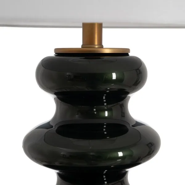 Desk lamp White Black Golden Crystal 60 W 220-240 V 38 x 38 x 76 cm