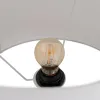 Galda lampa Balts Melns Bronza Stikls 60 W 220-240 V 38 x 38 x 76 cm