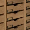 Komoda Rusvai gelsva Eglės mediena Medžio MDF 85,5 x 36,5 x 133 cm