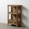 Дисплей-стенд Натуральный Стеклянный древесина ели 72 x 39 x 116 cm