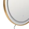 Настенное зеркало Позолоченный Зеркало 60 x 3 x 60 cm