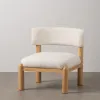 Fotelis Balta Natūralus Poliuretanas Kaučiukmedžio mediena 62 x 62 x 71 cm