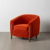atzveltnes krēsls Sarkans Dabisks Kaučuka koks Foam Audums 82 x 77 x 74 cm