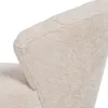 atzveltnes krēsls Krēmkrāsa Dabisks Kaučuka koks Foam Audums 71 x 75 x 76 cm