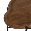 Centrinis stalas Juoda Natūralus Stiklas Geležis Kaučiukmedžio mediena 89 x 50 x 40 cm (2 vnt.)