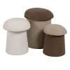 Пуф Коричневый Бежевый Деревянный MDF 40 x 40 x 48 cm (2 штук)