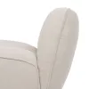 Armchair White MDF Wood Foam 100 % polyester 71 x 81 x 66 cm