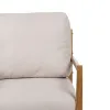 Fotelis Rusvai gelsva Natūralus Kaučiukmedžio mediena Medžio MDF Foam 100 % poliesteris 65 x 71 x 88 cm