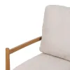 Nojatuoli Beige Luonnollinen Kumipuu Puu MDF Foam 100 % polyesteri 65 x 71 x 88 cm