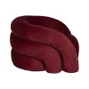 Fotelis Bordo Medžio Foam 100 x 84 x 58 cm