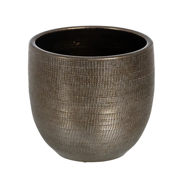 Planter Metallic Ceramic 35 x 35 x 31 cm