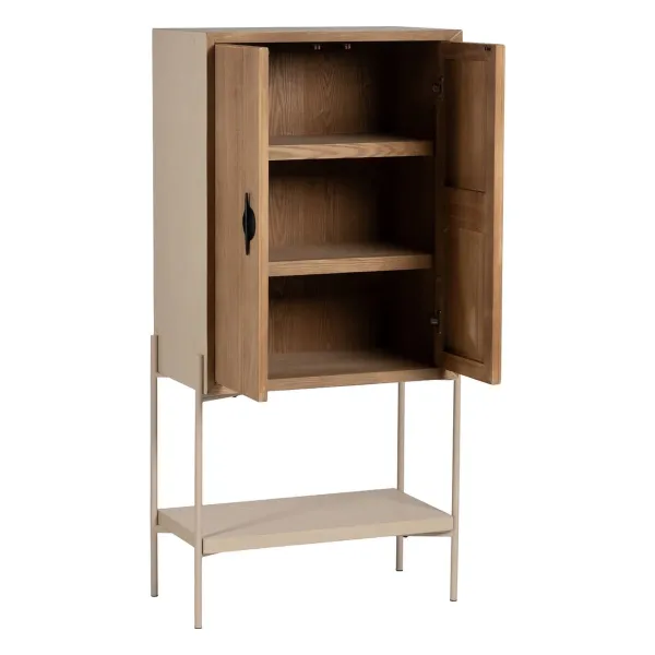 Sideboard AIKO Cream Natural Iron MDF Wood 70 x 40 x 172 cm