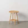Вспомогательный стол Бежевый ротанг 45 x 45 x 56,5 cm