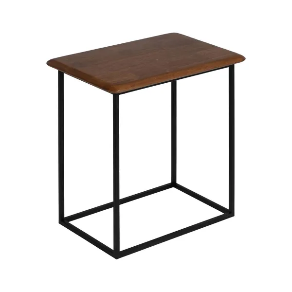 Mazs galdiņš LAGOM Melns Dabisks Dzelzs Kaučuka koks 60 x 40 x 60 cm 50 x 35 x 53 cm 2 Daudzums (2 gb.)