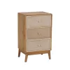 Yöpöytä GEREL Luonnollinen Kuusi Puu MDF Luonnonkuitu 46 x 37 x 76 cm