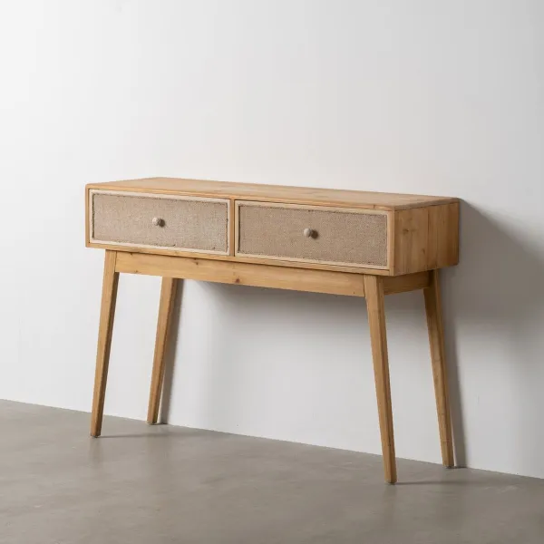 Indauja GEREL Natūralus Eglės mediena Medžio MDF Natūralus pluoštas 115 x 37 x 80 cm
