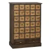 Komoda Rusvai gelsva Pilka Eglės mediena Medžio MDF 80,5 x 35 x 115 cm