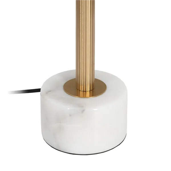 Desk lamp White Grey Golden Marble Iron 40 W 25 x 25 x 61 cm