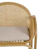 Armchair Natural Rattan 63,5 x 58 x 77 cm