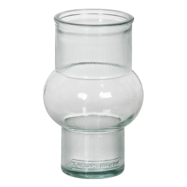 Vāze pārstrādāts stikls 11 x 11 x 17 cm