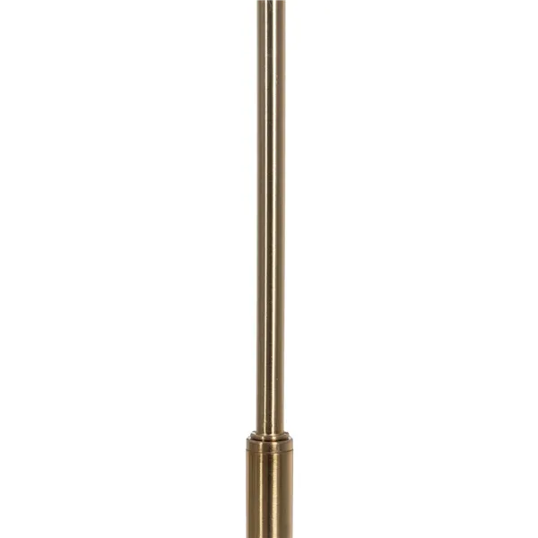 Floor Lamp White Golden Metal Feathers 60 W 220-240 V 68 x 40 x 175 cm