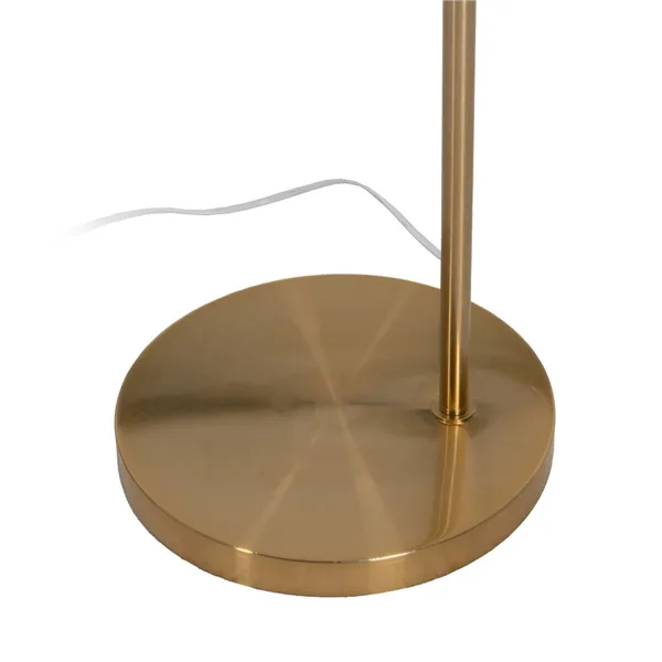 Floor Lamp White Golden Metal Feathers 60 W 220-240 V 68 x 40 x 175 cm