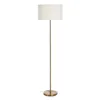 Floor Lamp White Golden Metal Fabric 60 W 220-240 V 40 x 40 x 146 cm