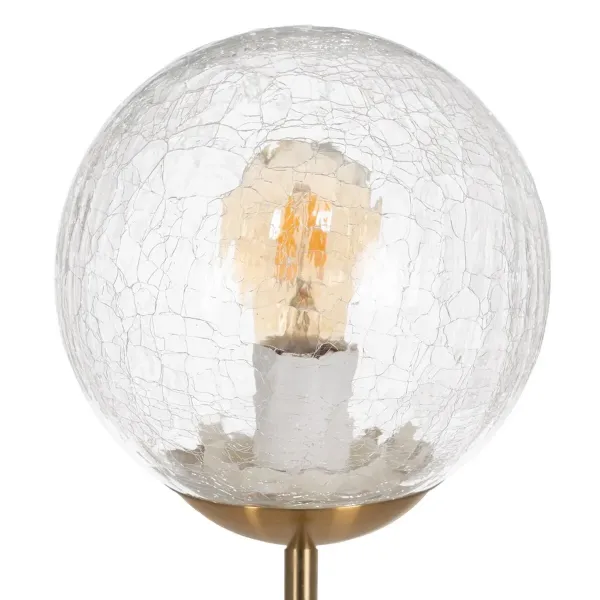 Floor Lamp Golden Metal Crystal 60 W 220-240 V 20 x 20 x 140 cm