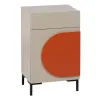 Yöpöytä NECTO Oranssi Ruskeanharmaa Rauta Puu MDF 40 x 31,2 x 66,2 cm